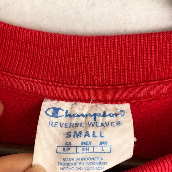 Champion VTG Women's Size Small Reverse Weave Colorblock Crewneck Sweatshirt - Picture 7 of 9